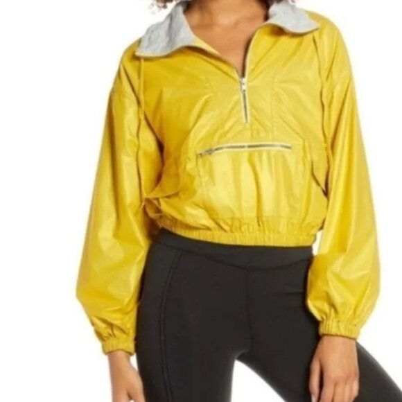 Free People Moonlight Reflective Jacket Gold hiking Outdoors gorpcore granola - Picture 3 of 17